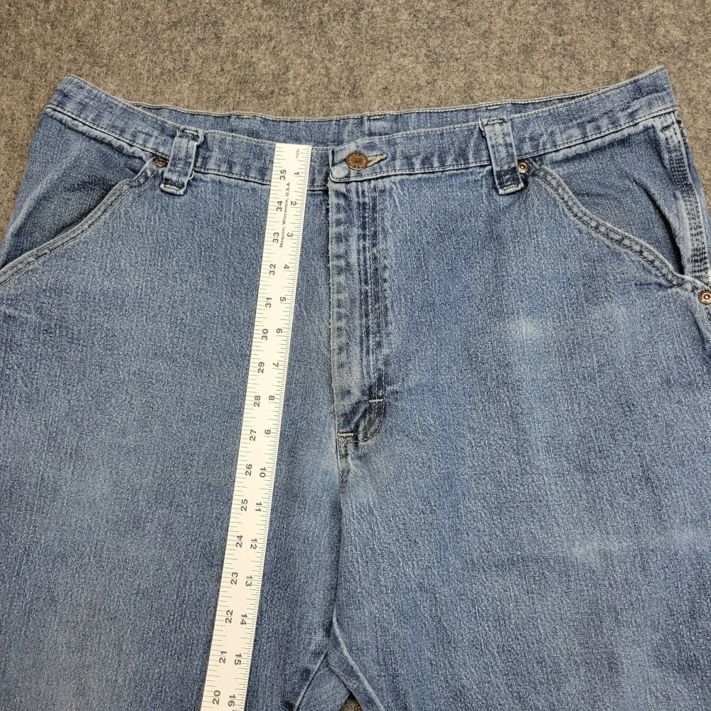 Wrangler Jeans Mens 38x30 Blue Denim Y2k Carpenter Workwear Rancher Country Cow